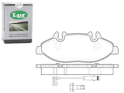 LPR ZAPATAS DE FRENADO MERCEDES VIANO (W639) VITO /  