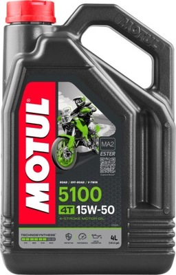 Olej silnikowy Motul 5100 15W50 4T MA2 ESTER 4l