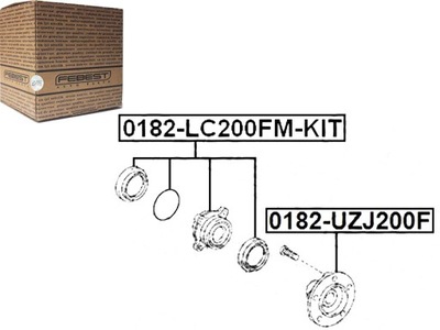 Febest 0182-uzj200f ступица колеса фото №1