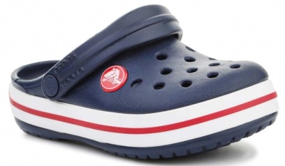 Crocs Detské šľapky tmavomodré antibakteriálne Crocband Clog 25/26 EU