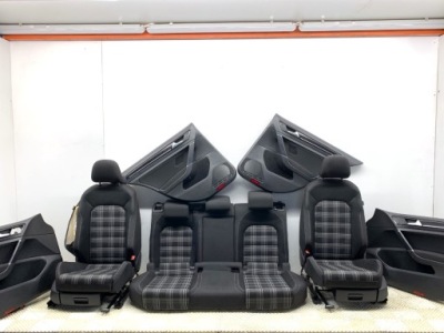 Сидіння заднє сидіння обшивки комплект vw golf vii хетчбек фото №1