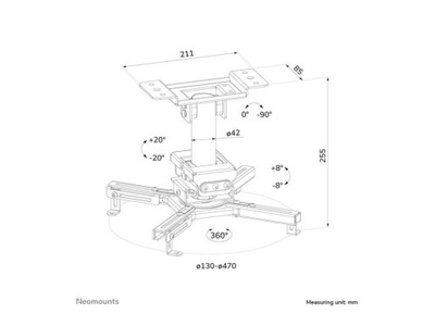 NEOMOUNTS Projector Ceiling Mount