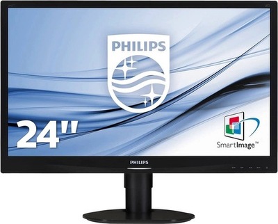 Monitor Philips 241S4L 24'' FullHD LCD LED VGA DVI