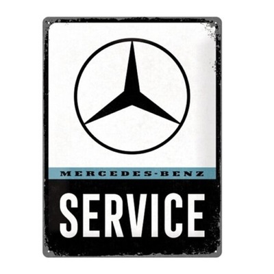 METALOWY SZYLD MERCEDES-BENZ SERVICE Z LOGO