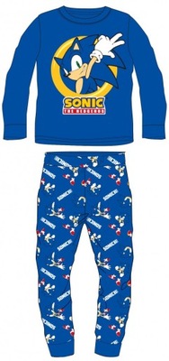 Piżama Sonic welurowa niebieska 110