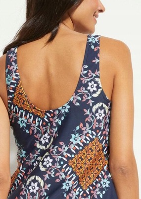 TANKINI GRANATOWE Z NADRUKIEM 1U5H18 Bonprix 42