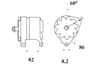 MAHLE ГЕНЕРАТОР LAND ROVER 90 I MG MONTEGO ROVER 100 100 METRO 200 I