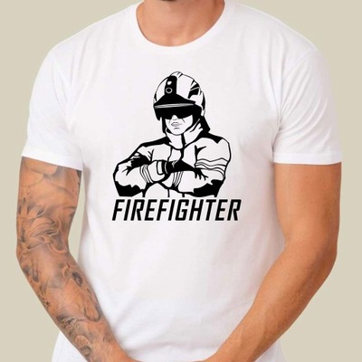 Koszulka T-shirt FIREFIGHTER Straż OSP PSP M