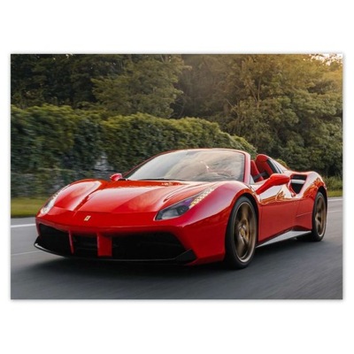 Plakaty 135x100 Czerwone Ferrari Droga