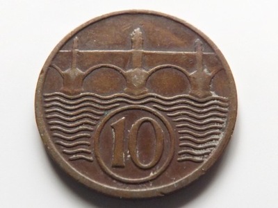 Czechosłowacja 10 Halerzy 1937 st. 2-