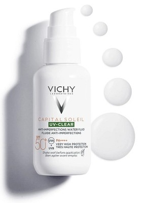 VICHY Capital Soleil UV-CLEAR Fluid przeciw niedoskonałościom SPF50+ 40ml