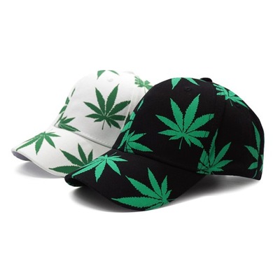 czapka z daszkiem bejsbolówka marihuana liście