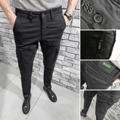 BOSS spodnie cargo z kieszeniami HUGO BOSS r. 30