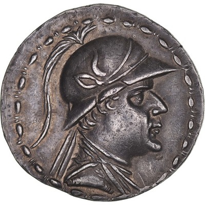 Moneta, Królestwo Baktriańskie, Eukratides I, Tetr