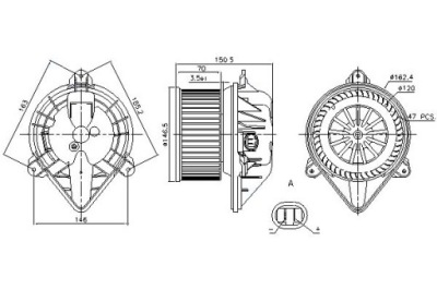 Nissens повітродувка rvi mascott + асистент водія #28 фото №1