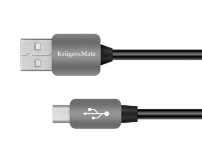 Kabel USB - micro USB wtyk-wtyk 0.2m KrugerMatz