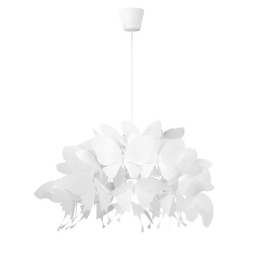 Lampa wisząca Farfalla 1 biała motyle 50cm na E27 LP-3439/1P Light Prestige