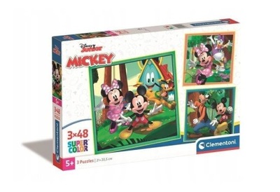 PUZZLE 3X48 SQUARE MICKEY I PRZYJACIELE CLEMENTONI 25298