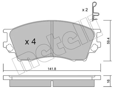 TRINKELĖS HAM.MAZDA XEDOS 9 93- 