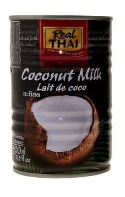 Mleczko kokosowe 17-19% tłuszczu 400 ml Real Thai