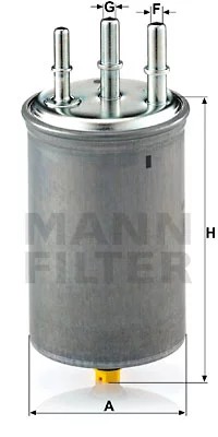FILTRO COMBUSTIBLES MANN WK829/7  