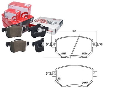 ZAPATAS DE FRENADO INFINITI FX35.FX45 03- PARTE DELANTERA BREM  