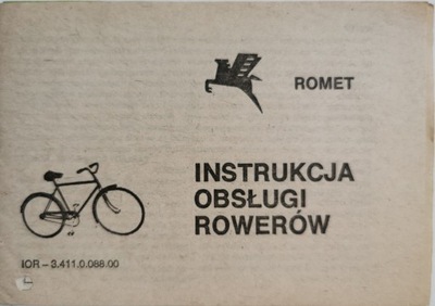 Instrukcja obsługi rowerów Romet