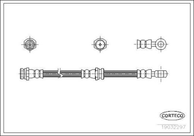 CABLE DE FRENADO FLEXIBLES MAZDA  