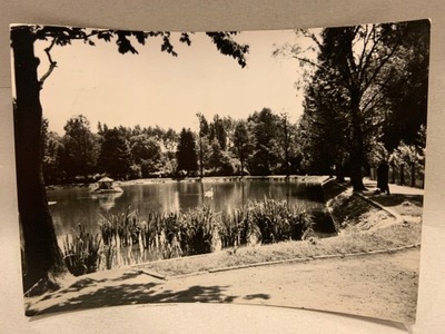 RADOMSKO FRAGMENT PARKU POCZTÓWKA PRL