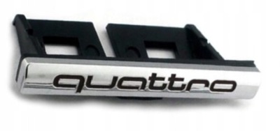 EMBLEM LOGO SIGN AUDI QUATTRO RADIATOR GRILLE S4 S5 S6  