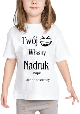 T-shirt KOSZULKA Z WŁASNYM NADRUKIEM napis 2L