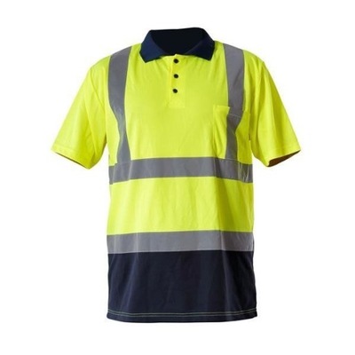 Koszulka ostrzegawcza Polo odblaskowa żółta CE 3XL