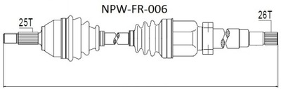 ПІВВІСЬ FORD FOCUS I 1.8DI/TDI/TDDI 2.0 98-04 ПРАВЕ