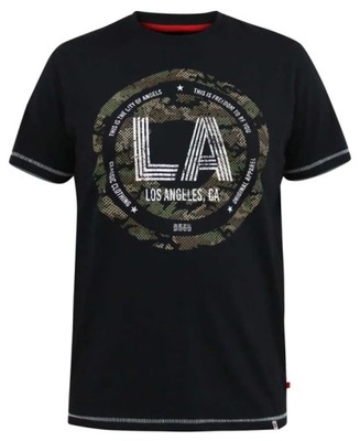 Duży Tshirt Męski z Nadrukiem 'Los Angeles' BENNY-D555
