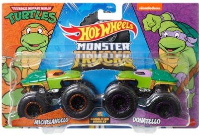 Hot Wheels Monster Trucks Turtles Żółwie Ninja