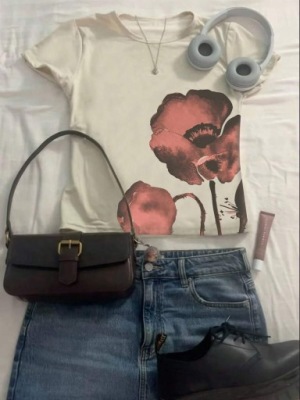 SHEIN BLUZKA Z KRÓTKIM RĘKAWEM 2F5 S06__M