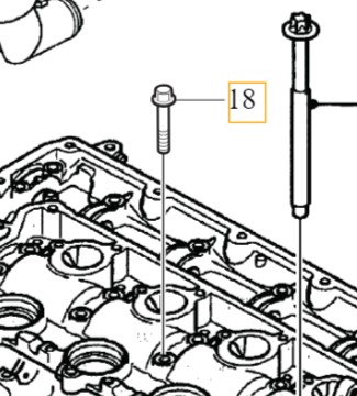 VOLVO ОРИГИНАЛ БОЛТ КРЫШКИ КЛАПАНОВ M6X40 OE 30725021