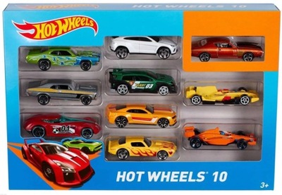 MATTEL Hot Wheels Samochodziki 10-PAK 54886