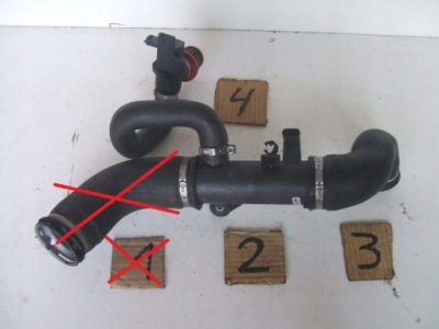 Fiat 500 abarth пабтрубок  труба интеркулер фото №1