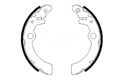 Bosch 986 487 676 набор колодка тормозных фото №1