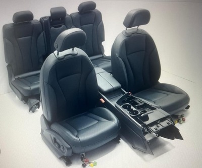 Audi q7 s-line салон заднє сидіння сидіння тунель підлокітник шкіра 3-rzędy фото №1