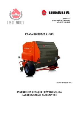 URSUS Z-543 - MANUAL MANTENIMIENTO / KATALOG (2006)  