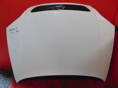 Opel astra 2 2 g капот крышка двигателя y474 белый фото №1