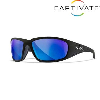 Okulary wędkarskie Wiley X BOSS Captivate Blue Mirror Matte Black Frame