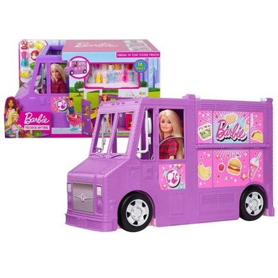 Barbie zestaw samochód foodtruck dla lalki gmw07