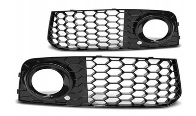 Решётка радиатора рамки противотуманных фар чёрный audi a4 b8 rs-style фото №1