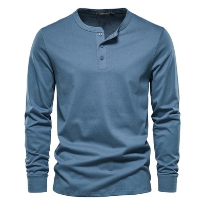 Men Cotton Polo Shirts High Quality Long Sleeve Pu