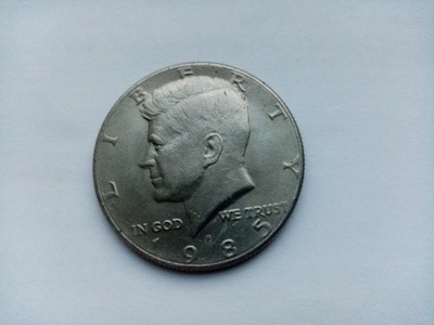 moneta half dollar 1/2$ Kennedy USA 1985r. ładna