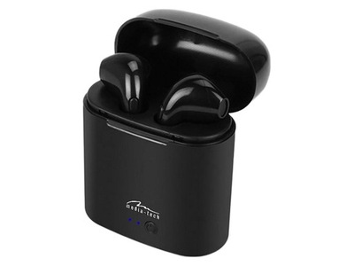 Bezprzewodowe słuchawki douszne czarne MEDIA-TECH MT3589