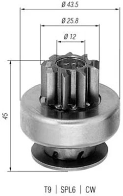 MM AMB0237 BENDIX СТАРТЕРА - DAEWOO NEXIA/LANOS/